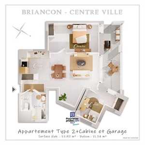 t2 à la vente -   05100  BRIANCON, surface 11 m2 vente t2 - UBI426427777